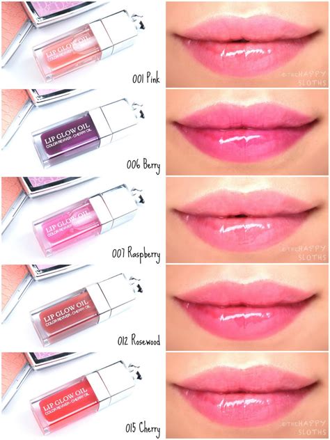 dior lip glow oil colors|dior lip oil shades.